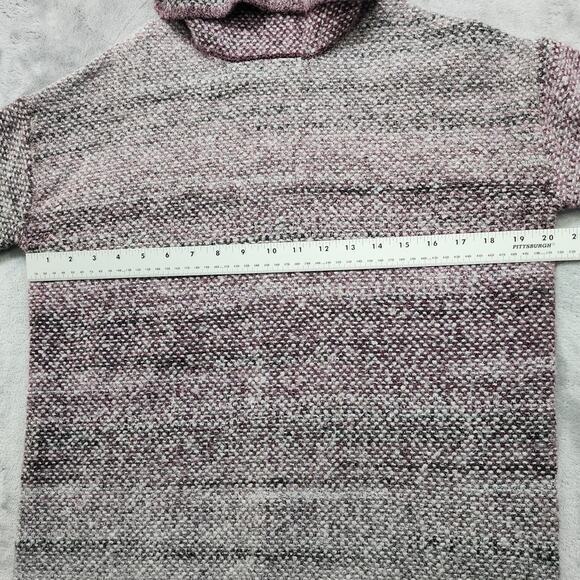 Max Studio Sweater‎ Womens Size S Purple Variegated Turtleneck Pullover Stretch - Picture 7 of 9